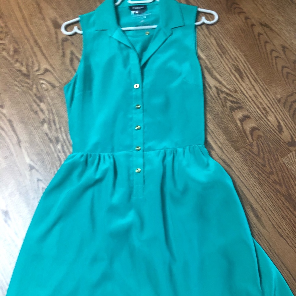 Bebe button shirt dress NWT